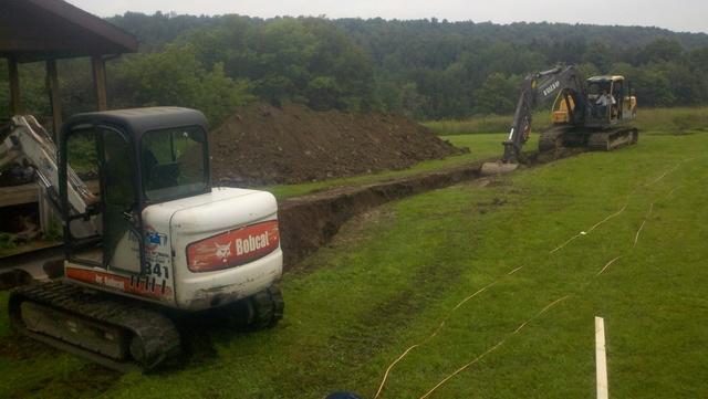 Excavating for Geothermal Heating in Eaton, NY