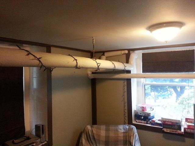 Old Piping Runs Through Living Space