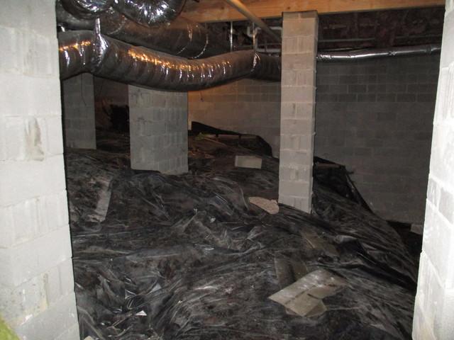 Dirty crawl space