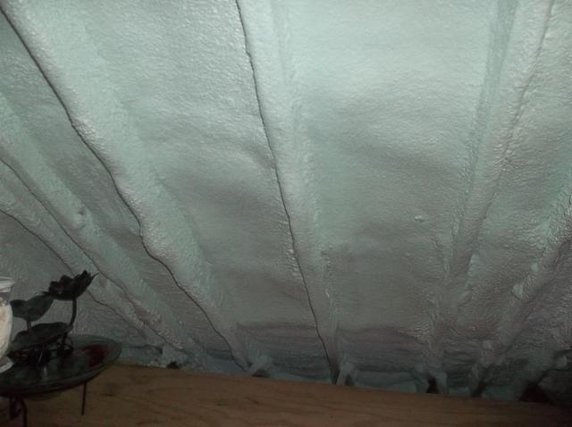 Spray Foam Installed In Attic