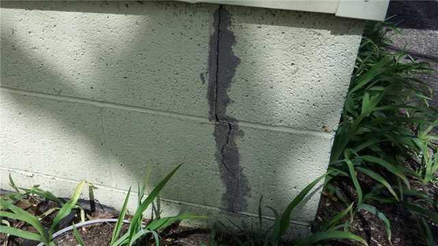 Exterior Foundation Crack Shows Depth of Problem