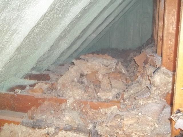 Spray Foam Installed In Attic