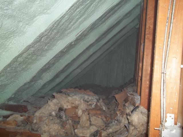 Spray Foam Installed In Attic