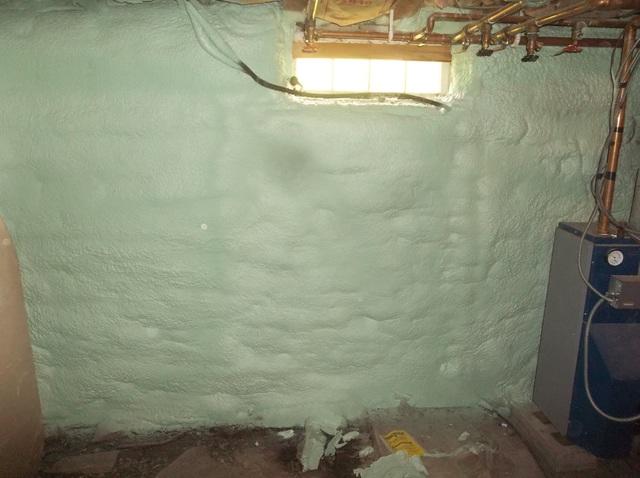 Spray Foam To Basement Walls