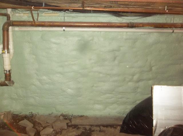 Spray Foam To Basement Walls