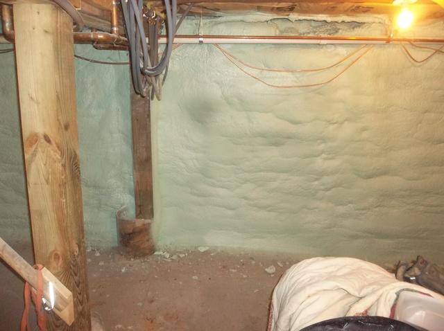 Spray Foam To Basement Walls