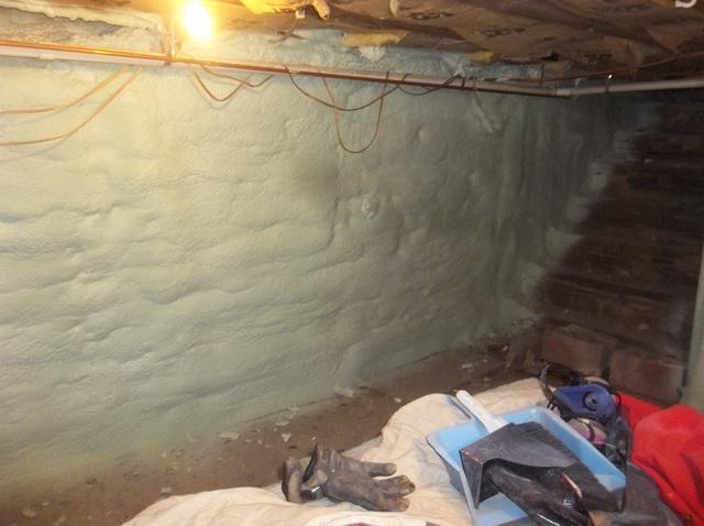 Spray Foam To Basement Walls