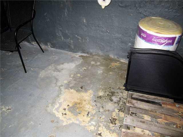 Water Damaged Floor in Wet Basement