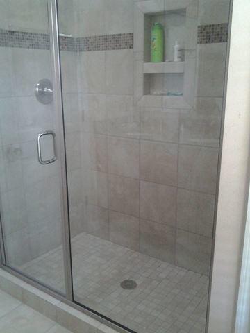 Large Standing Shower Installation.