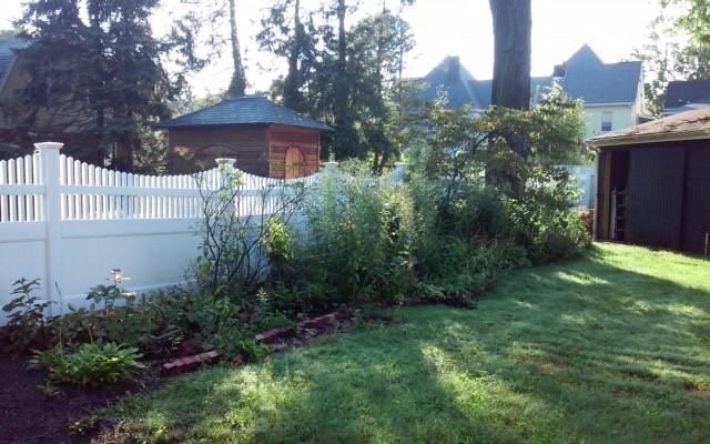 Fence with Landscaping