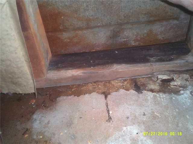 Water Damage at Door