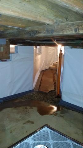 CleanSpace on basement walls