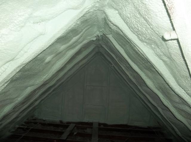 Spray Foam Installed In Attic