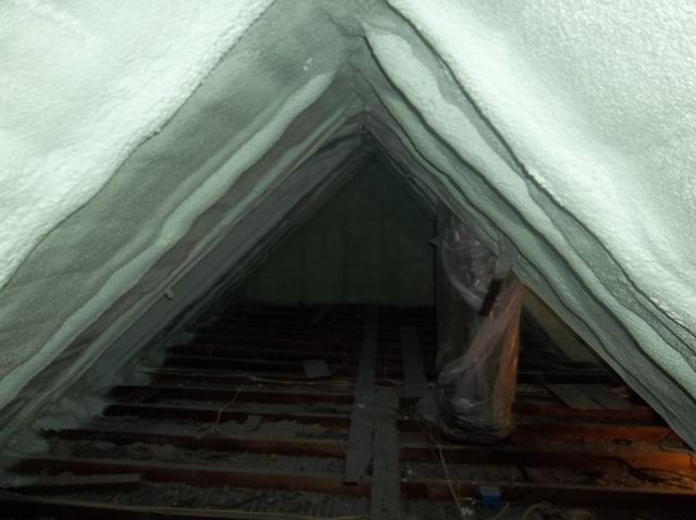 Spray Foam Insulated Attic