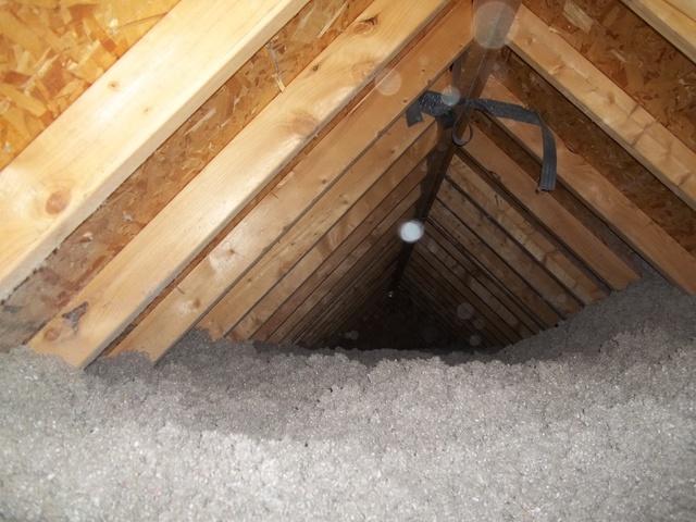 Blown Tru-Soft Insulation In Attic