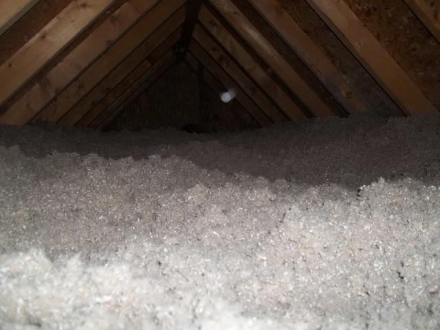 We air sealed this attic and blew in Tru-Soft insulation, eliminating escape routes for air you pay money to heat or cool and stopping the formation of ice dams