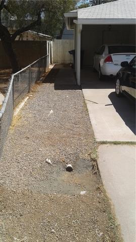 Another drainage trench that is finished