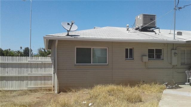 East side of the home