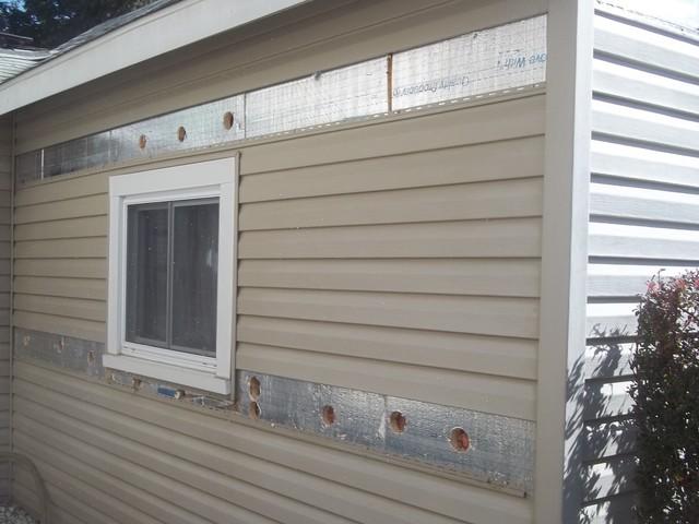 Exterior walls prepped for TruSoft Insulation
