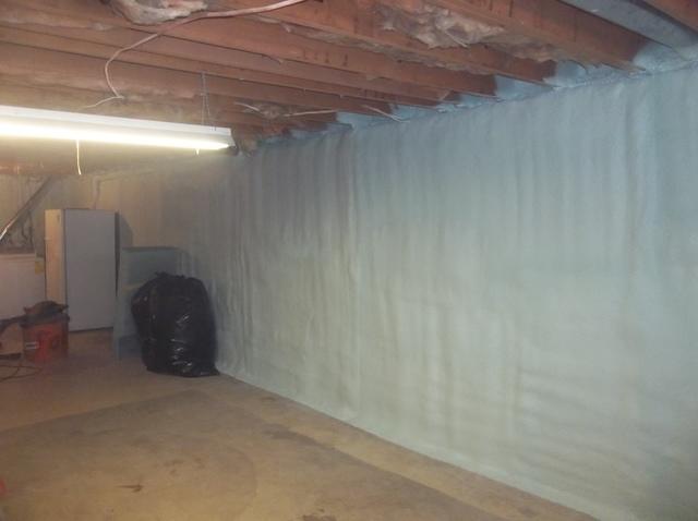 Spray Foam Insulation on Basement Walls