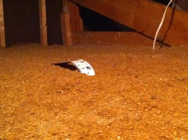 TruSoft Insulation was installed on this attic floor to create a barrier between the conditioned part of the home and the outside.