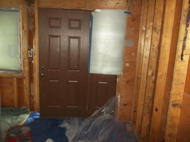 Exterior Walls Prepared for Spray Foam Insulation
