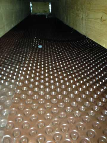 This was the drainage matting that gets installed under the CleanSpace to create the whole CleanSpace system.