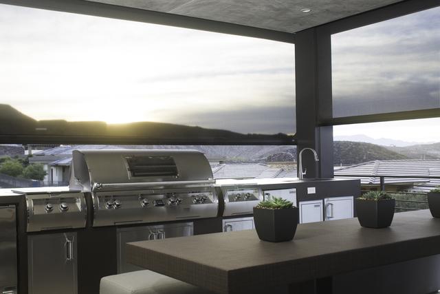 This open air exterior kitchen is the ultimate in home remodeling technology.