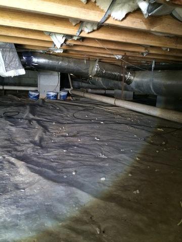 Dirty crawl space