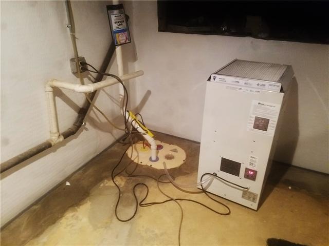 New Sump Pump and Dehumidifier