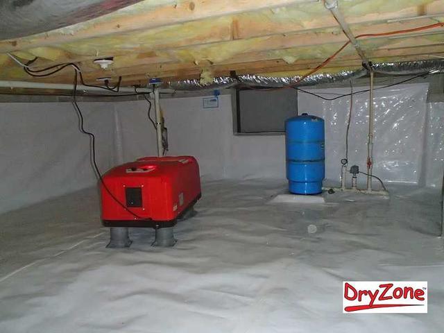 Keeping the crawl space dry