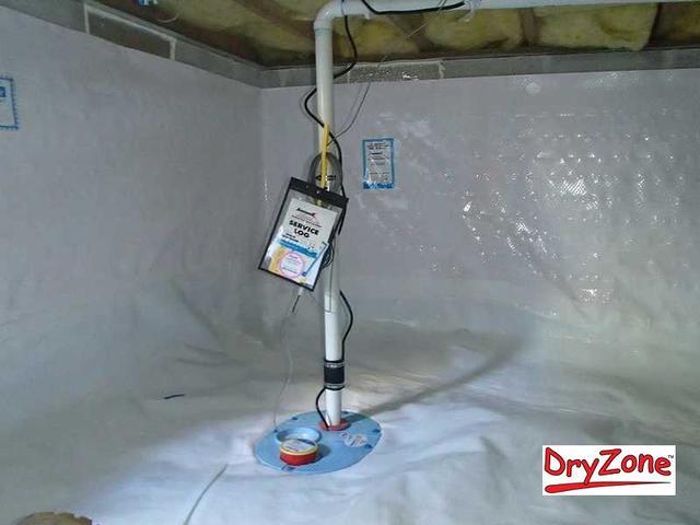 Crawl space sump pump