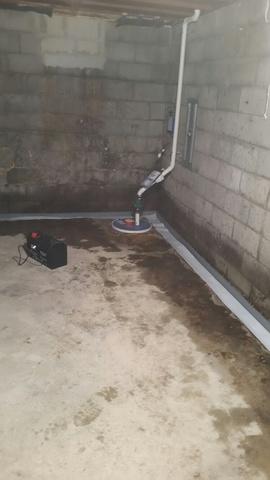 New SuperSump Sump Pump in Corner