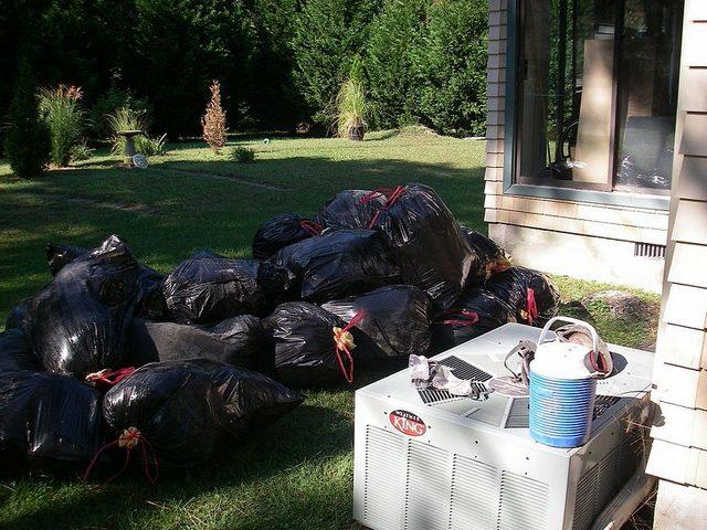 Cleaning out the crawl space