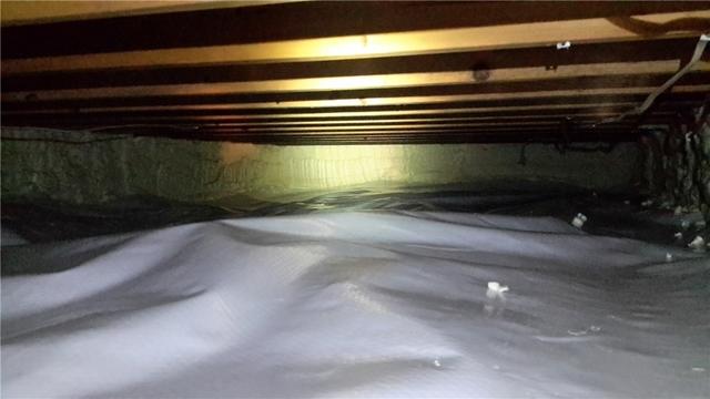 Clean Space Created in Crawl Space