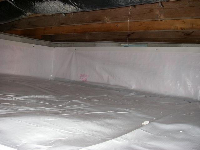 Leaving a space atop the liner