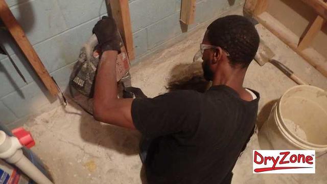 Mike is starting the WaterGuard installation