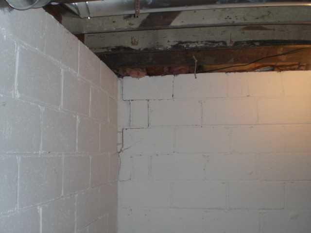 Bowed Basement Wall in Bloomer WI