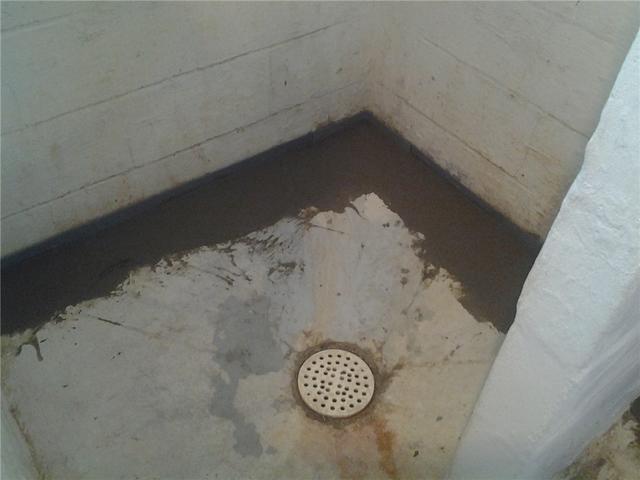 After photo of WaterGuard installation in basement.