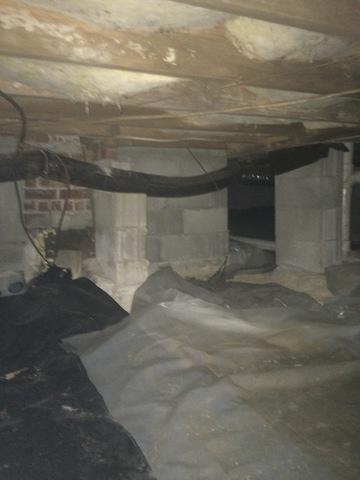 Exposed dirt floors