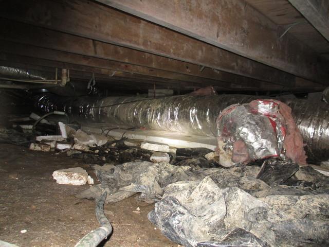 Dirty crawl space