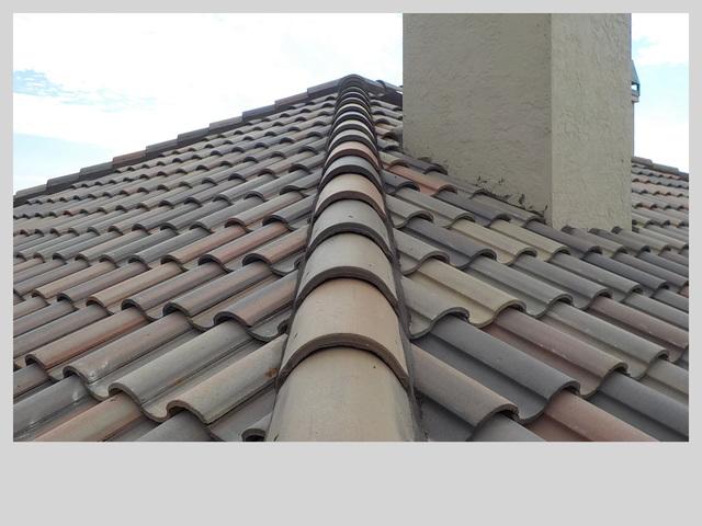 Close up of the tile after it was installed.