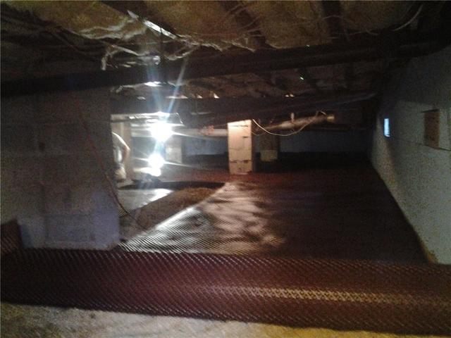 Drainage Matting Installed