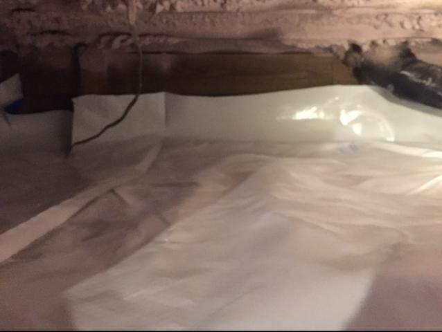 Another Shot of the CleanSpace Liner Installed in the Crawlspace