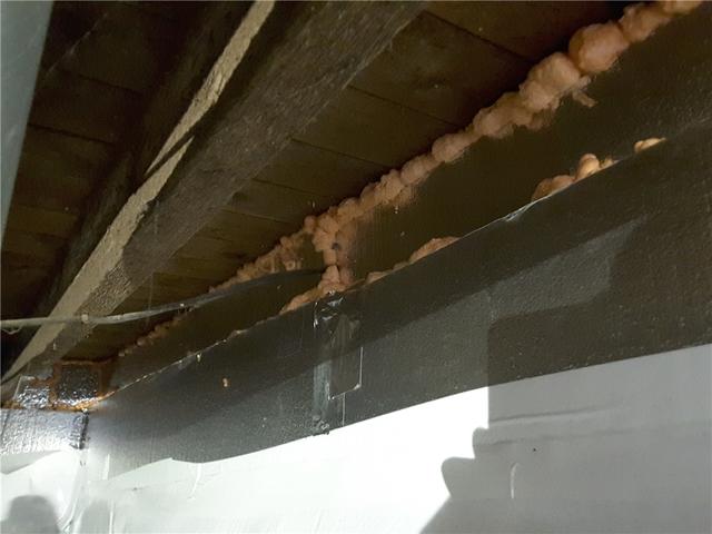 SilverGlo was installed to the walls of the crawl space for insulation. The heat barrier will help keep the crawl space warm which is energy efficient since it will help the house stay warm as well.