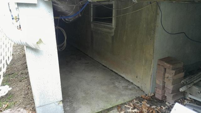 Exposed Crawlspace Develops Mold