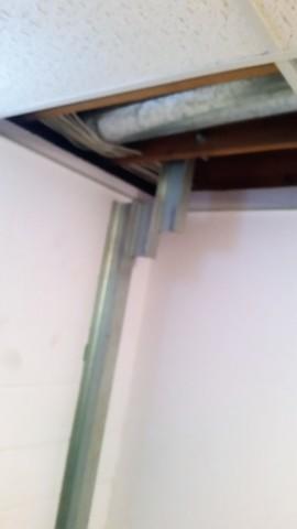 Affixed to the Joist