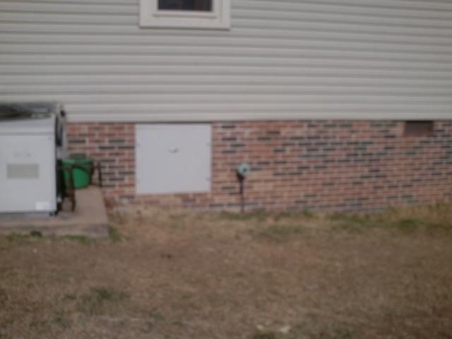 New crawl space door