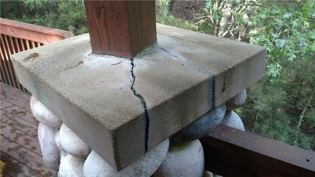 Cracking deck post