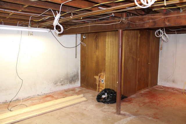 Before - Basement to Beautiful in Wethersfield, CT